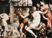ZUCCHI  Jacopo The Toilet of Bathsheba after 1573 USA oil painting artist